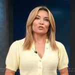 Kit’s yellow cardigan on Access Hollywood