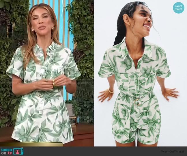 Kivari Alessandra Playsuit worn by Adrianna Costa on Access Hollywood