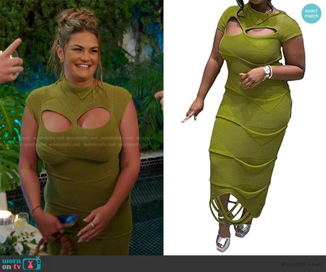  Lapel Knitted Dress at Amazon worn by Brittany Cartwright on The Valley