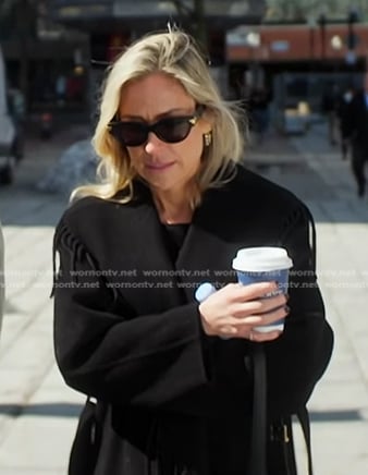Kristin’s black fringed wrap coat on Honestly Cavallari The Headline Tour