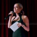 Kristin’s black square neck mini dress on Honestly Cavallari The Headline Tour