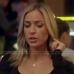 Kristin’s gold initial necklace on Honestly Cavallari The Headline Tour