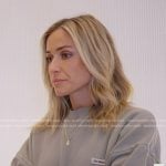 Kristin’s sweatshirt and gold letter necklace on Honestly Cavallari The Headline Tour