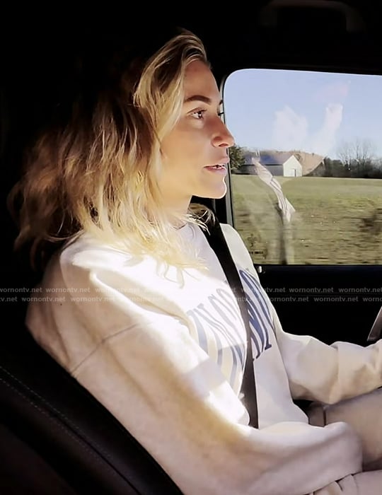 Kristin's Uncommon sweatshirt on Honestly Cavallari The Headline Tour