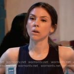 Kristina’s rib knit tank top on General Hospital