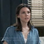 Kristina’s denim shirt on General Hospital