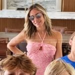 Kristin’s pink space dye halter dress on Honestly Cavallari The Headline Tour