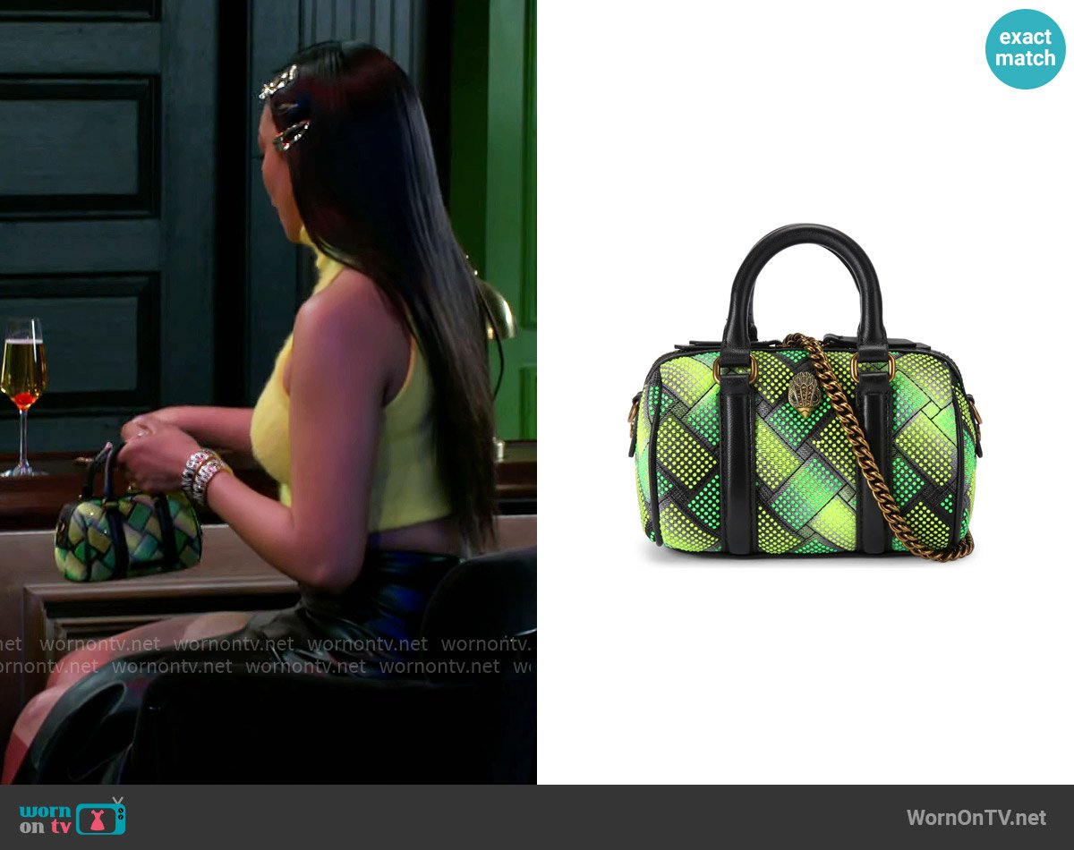 Kurt Geiger Extra Small Kensington Boston Quilted Satchel worn by Chelsea Hamilton (RhonniRose Mantilla) on Beyond the Gates
