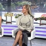 La La Anthony’s print mock neck top skirt on Today