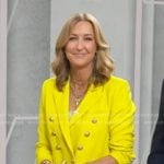 Lara’s yellow double breasted blazer on Good Morning America