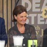Laura Slatkin’s black polka dot dress on Good Morning America