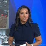 Laura’s navy collared mini dress on Today