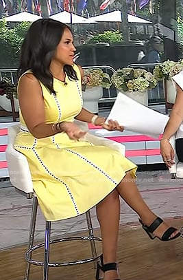 Laura’s black suede heel sandals on Today