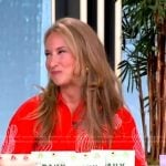 Laurel Orley’s red floral embroidered dress on The View