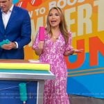 Lori’s pink printed dress on Good Morning America