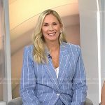 Leanne Morgan’s blue stripe blazer and pants on Today