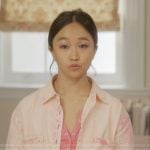 Lily’s pink cropped denim jacket on And Just Like That