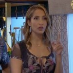 Lily’s floral mesh dress on The Young and the Restless