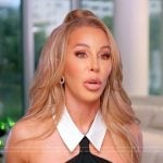 Lisa’s black sheer confessional dress on The Real Housewives of Miami