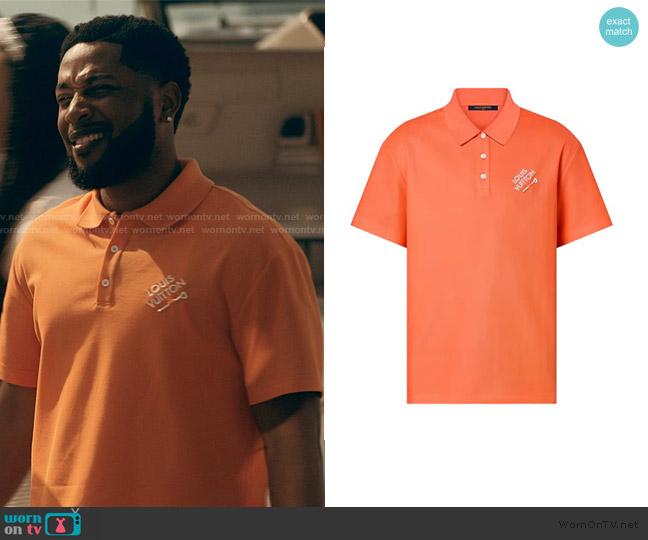 Louis Vuitton Monogram Shirt worn by Emmett (Jacob Latimore) on The Chi