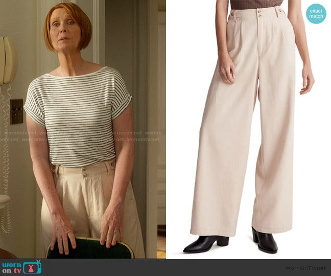 Madewell Harlow Wide Leg Pants worn by Miranda Hobbs (Cynthia Nixon) on And Just Like That