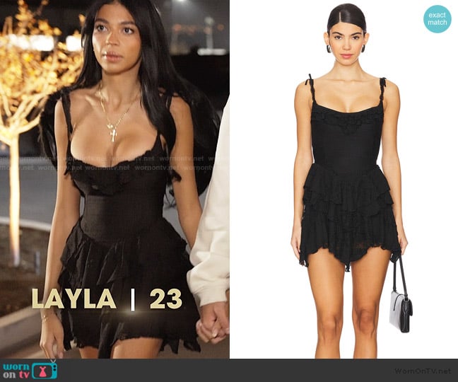 Majorelle Ann Mini Dress worn by Layla Taylor on The Secret Lives of Mormon Wives