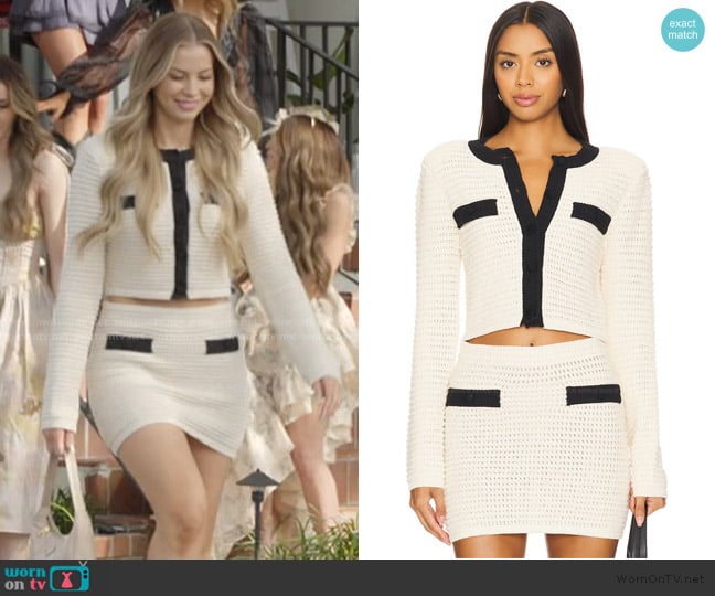 Majorelle Slater Cardigan worn by Mayci Neeley on The Secret Lives of Mormon Wives