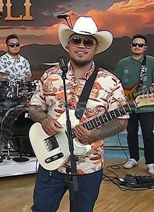 Maoli’s beige print shirt on Today