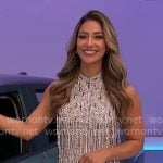 Manuela’s beaded fringe dress on The Price is Right