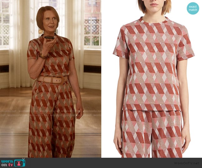 Marella Idrici Top worn by Miranda Hobbs (Cynthia Nixon) on And Just Like That