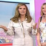 Maria’s ivory line boiler suit on Today