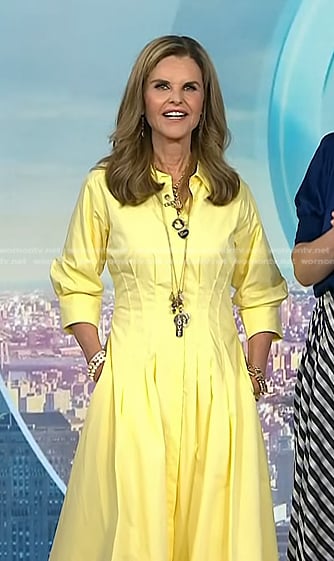 Maria’s yellow shirtdress on Today