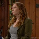 Mariah’s green jacket on The Young and the Restless