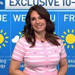 Maria’s pink stripe dress on Today