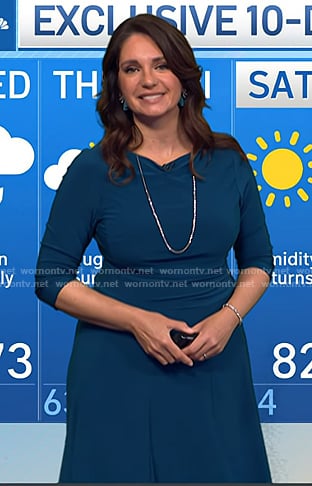 Maria's teal midi dress on Today