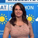 Maria’s pink stripe layered dress on Today