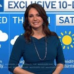 Maria’s teal midi dress on Today