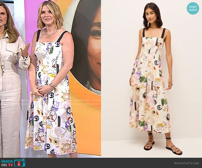 Marie Oliver Dixon Dress worn by Jenna Bush Hager on Today