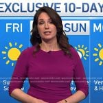 Maria’s purple 3/4 sleeve dress on Today