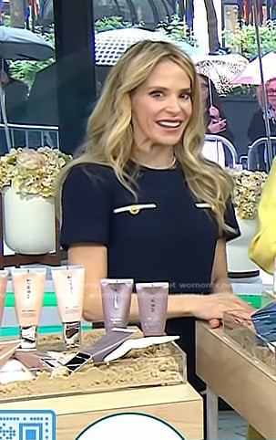 Dr. Marnie Nussbaum's navy tweed dress on Today