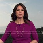Maria’s purple 3/4 sleeve dress on Today