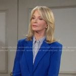 Marlena’s blue long blazer on Days of our Lives