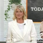 Martha Stewart’s white cropped blazer on Today