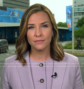 Mary’s pink vest and blazer on Good Morning America