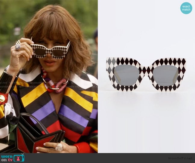 Maryam Keyhani Harlequin Sunglasses worn by Lisa Todd Wexley (Nicole Ari Parker) on And Just Like That