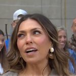 Melissa Garcia’s white and brown drop earrings on Today