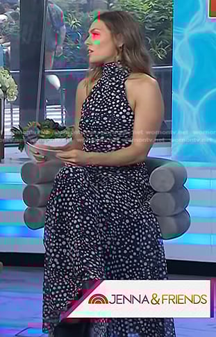 Melissa Garcia’s polka dot maxi dress on Today