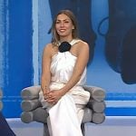 Melissa Garcia’s white floral halter top on Today