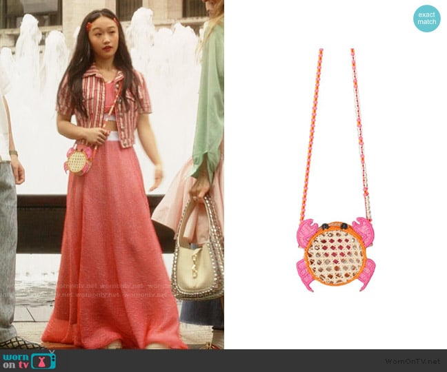 Mercedez Salazar Mini Crab Bag worn by Lily Goldenblatt (Cathy Ang) on And Just Like That