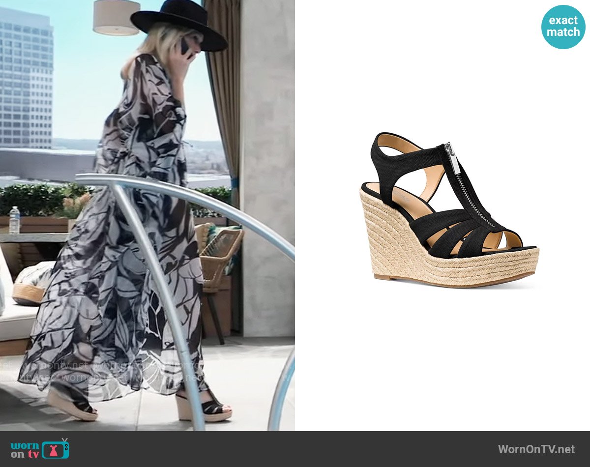 MICHAEL Michael Kors Berkley Wedge worn by Ava Jerome (Maura West) on General Hospital
